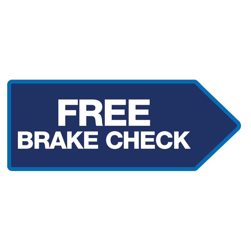 46" x 18" FullSpeed Automotive Blue Free Brake Check Arrow Spinner Sign (double-sided)