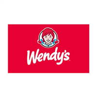 10x10 Wendy's Red Logo Backwall Tent