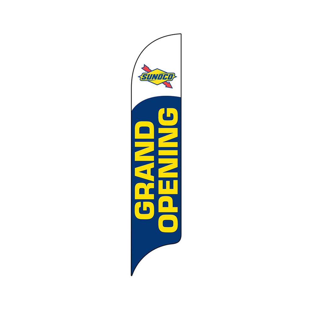 15' Sunoco Blue Grand Opening AdverSail Flag