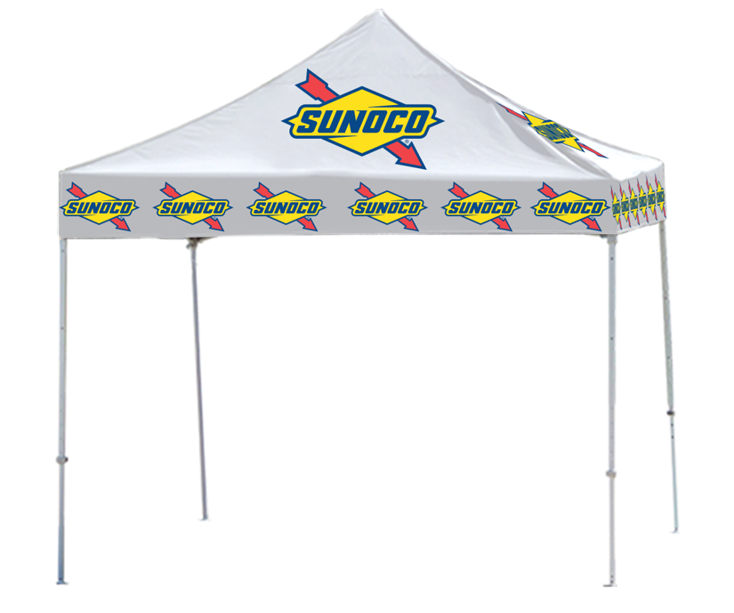 10' X 10' Sunoco White Logo Tent Topper 