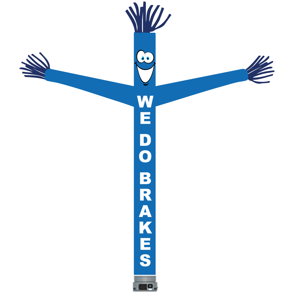 18' FullSpeed Automotive Blue We Do Brakes Tube Dancer Fabric Only (with face & arms)
