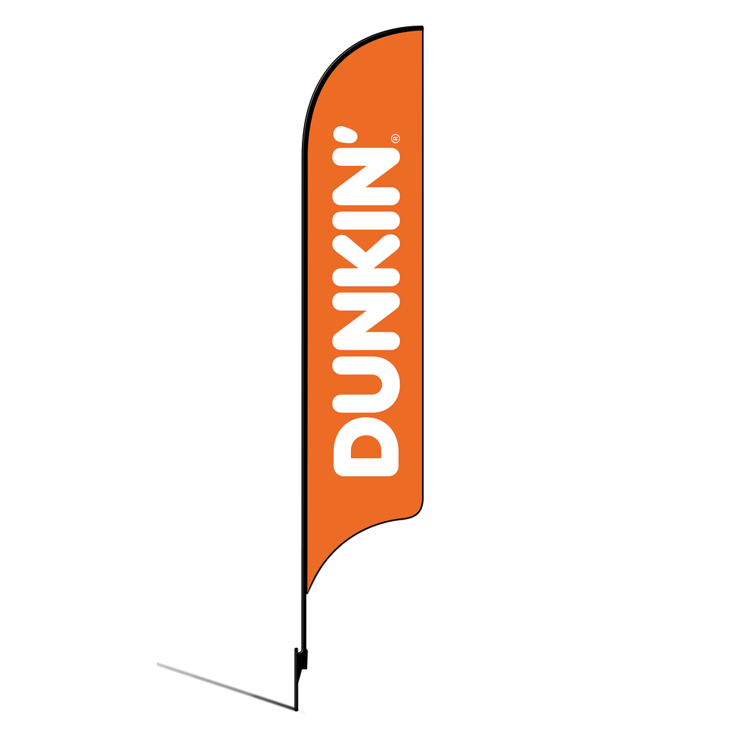 15' Dunkin' Donuts Orange Logo AdverSail Flag Kit