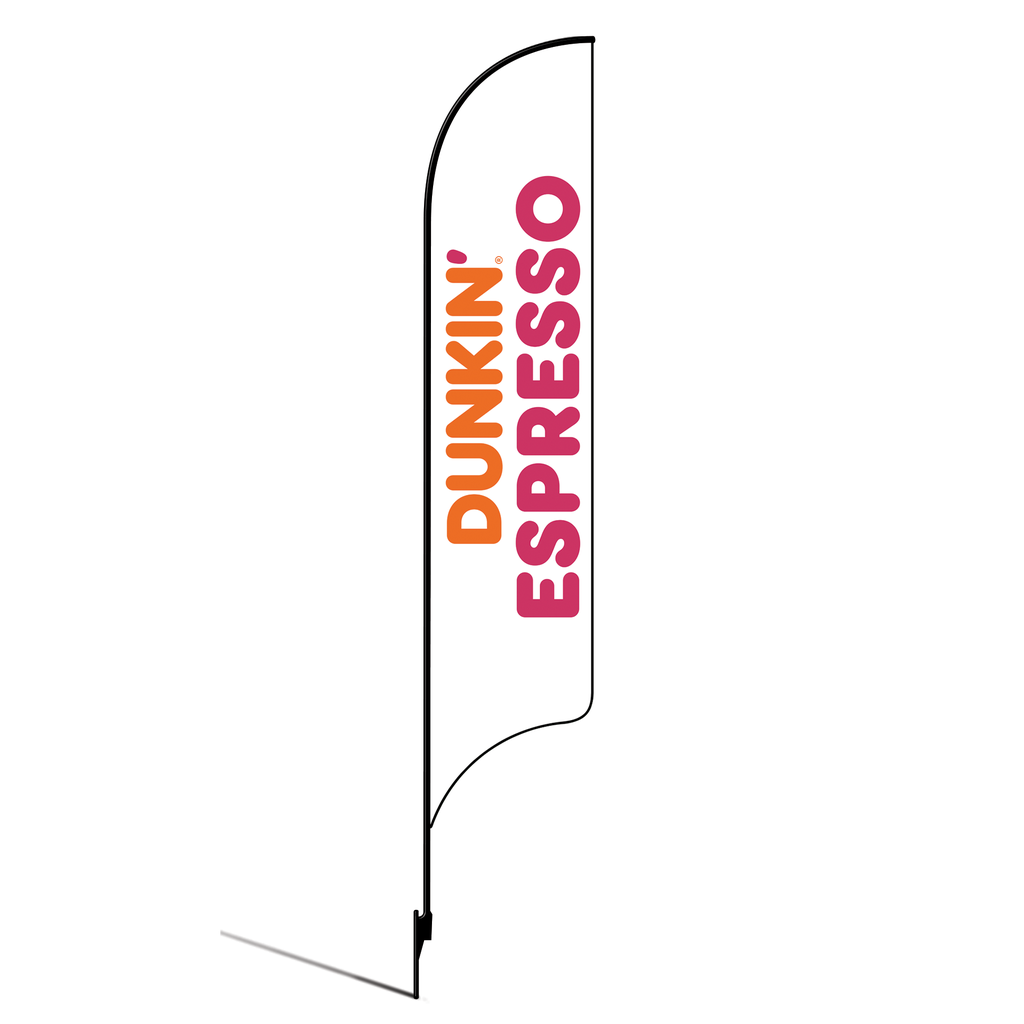 15' Dunkin' Donuts White Espresso AdverSail Flag Kit