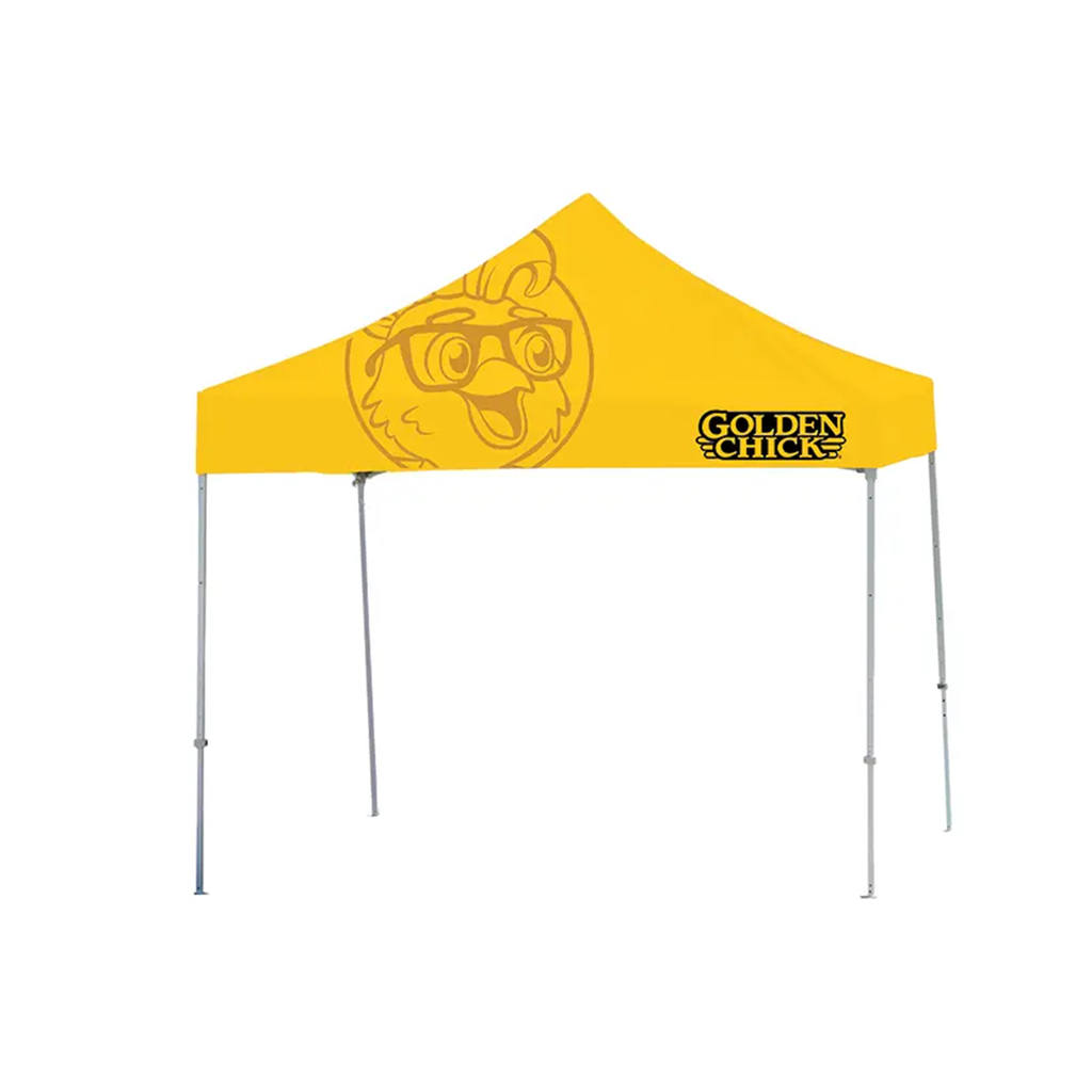 Kit for Golden Chick 10' X 10' Tent Top Yellow Logo and Frame