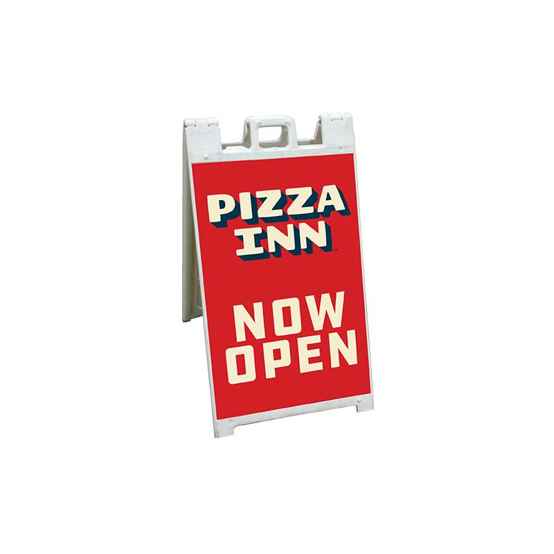 24"x36" Pizza Inn Now Open Coroplast A-frame Insert Only